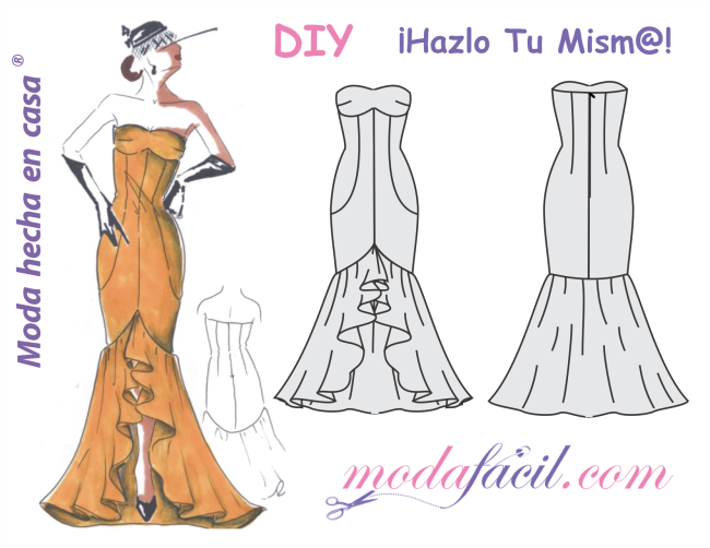 Desnudo por qué Grillo Descarga el patron de costura de vestido de fiesta flamenca