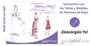 Instructivos de Tallas y Medidas de Patrones de Ropa Modafacil.com