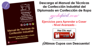 Manual de Técnicas de Confección Industrial para aprender a coser - Nivel Avanzado