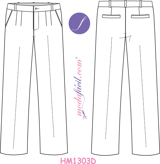 Diseño de moda / Tipos básicos de pantalón. Ficha descargable - Skarlett  Costura